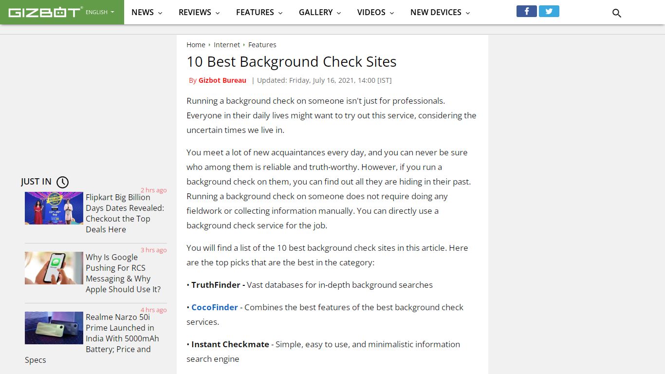 10 Best Free Criminal Background Check Services Online - Gizbot